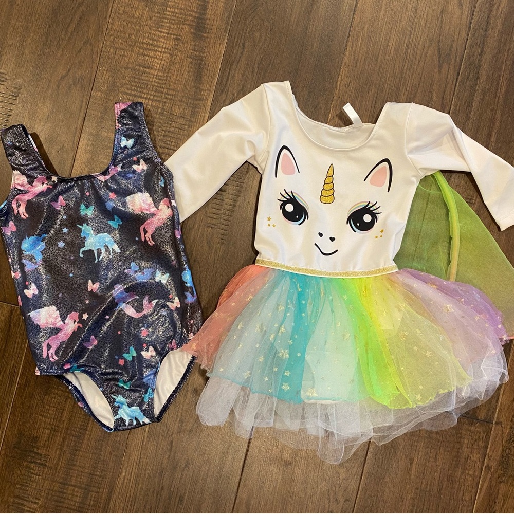 Toddler Unicorn Dance Leotard Bundle